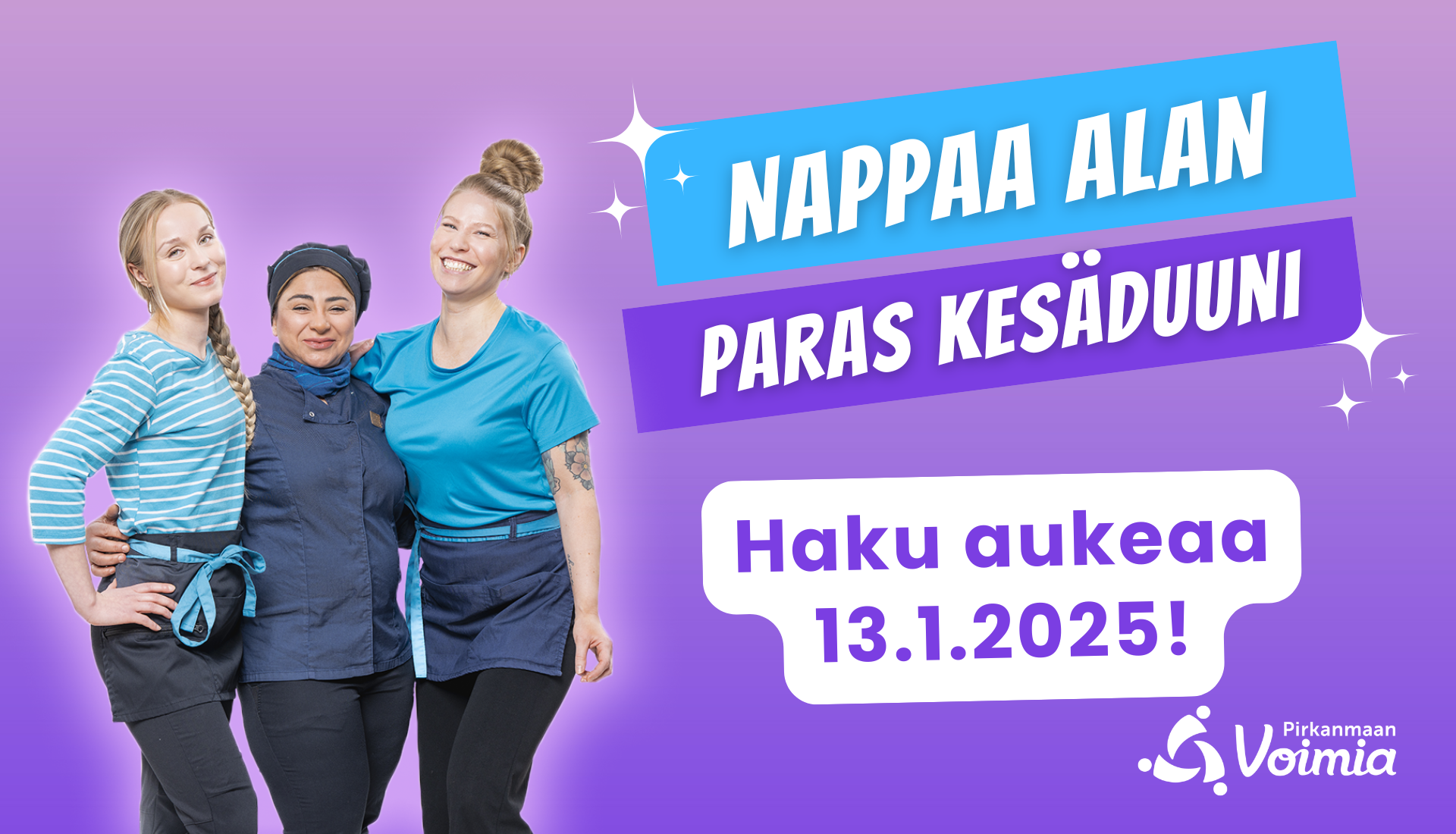 Haku aukeaa 13 1 2025